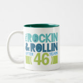 Tasse 2 Couleurs quarante-sixième Cadeau de mariage d'anniversaire (Gauche)