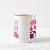 Tasse 2 Couleurs quarantième Cadeau de mariage d'anniversaire (Centre)