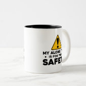 Tasse 2 Couleurs Quarantine 2020 Distances sociales Introvert Café (Devant droit)