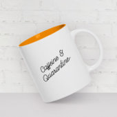 Tasse 2 Couleurs Quarantine Funny ModernTypographie tendance