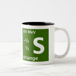 Tasse 2 Couleurs Quark étrange (gaucher)