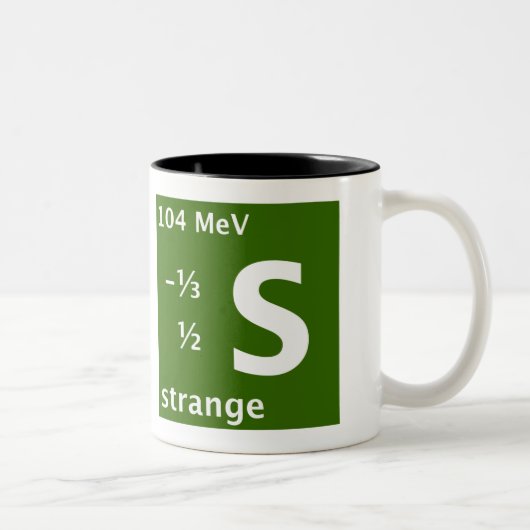 Tasse 2 Couleurs Quark étrange (gaucher) (Droit)
