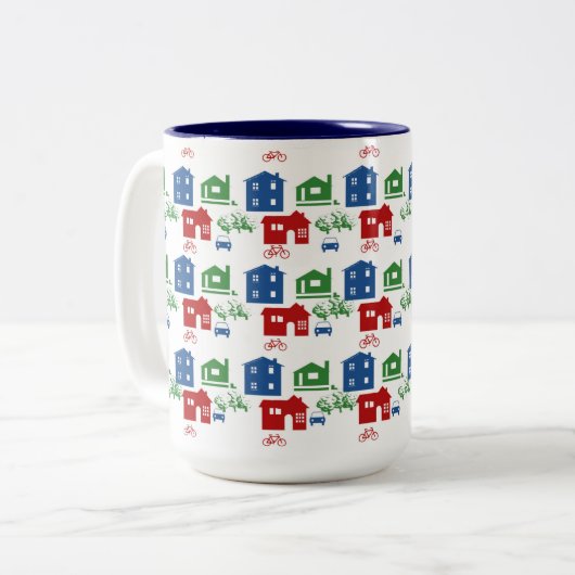Tasse 2 Couleurs quartier 15 oz (Devant gauche)