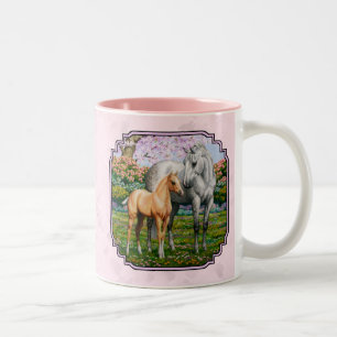Tasse 2 Couleurs Quartier Cheval Mare et Foie rose