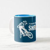 Tasse 2 Couleurs Quartier convivial Shredder Mountain VTT (Devant gauche)