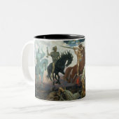 Tasse 2 Couleurs Quatre cavaliers de l'apocalypse (Devant gauche)