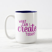 Tasse 2 Couleurs "Que puis-je créer aujourd'hui ?" Musique (Gauche)