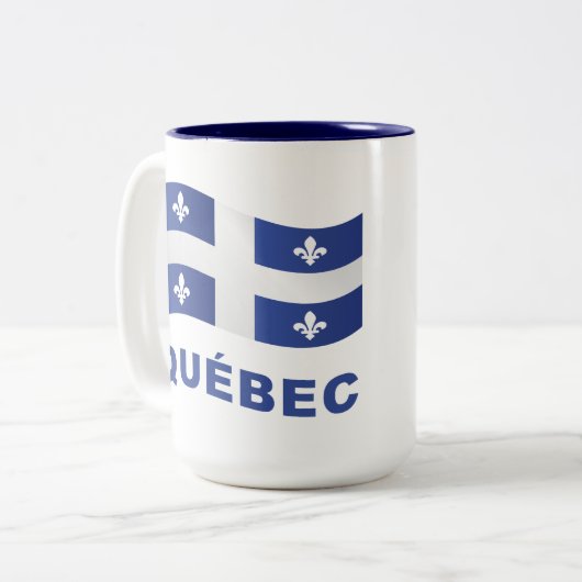 Tasse 2 Couleurs Québec (Devant gauche)