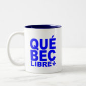 Tasse 2 Couleurs Québec Libre! (Gauche)