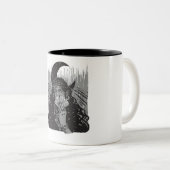 Tasse 2 Couleurs queen card art design moon  (Devant droit)