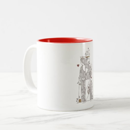 Tasse 2 Couleurs Queen+King (Devant gauche)