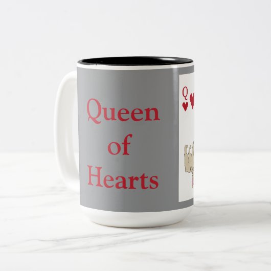 Tasse 2 Couleurs Queen of Hearts (Devant gauche)