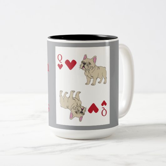 Tasse 2 Couleurs Queen of Hearts (Devant droit)