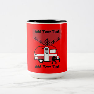 Tasse 2 Couleurs Queen of the Camper - Drôle Camping RV