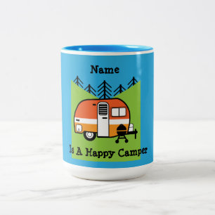 Tasse 2 Couleurs Queen of the Camper - Funny Camping RV Caravan Doo
