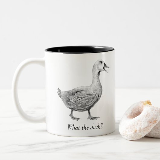 Tasse 2 Couleurs Quel canard ? (Avec donut)