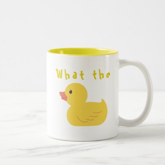 Tasse 2 Couleurs Quel canard ?Amusant (Droit)