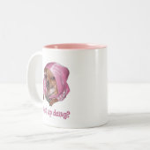 Tasse 2 Couleurs Quel dawg haut (Devant gauche)