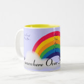 Tasse 2 Couleurs Quelque part au-dessus de l'arc-en-ciel ! - (Devant gauche)