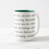 Tasse 2 Couleurs Quelques-unes de mes choses préférées (Devant droit)