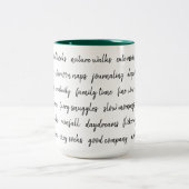 Tasse 2 Couleurs Quelques-unes de mes choses préférées (Centre)