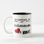 Tasse 2 Couleurs Quelqu'un à Indianapolis (Gauche)