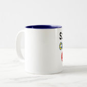 Tasse 2 Couleurs Quelqu'un au Cap Vert m'aime (Devant gauche)