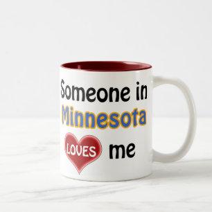 Tasse 2 Couleurs Quelqu'un au Minnesota m'aime