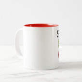 Tasse 2 Couleurs Quelqu'un au Surinam m'aime (Devant gauche)