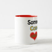 Tasse 2 Couleurs Quelqu'un aux Comores m'aime (Centre)