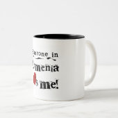 Tasse 2 Couleurs Quelqu'un en Arménie m'aime (Devant droit)