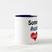 Tasse 2 Couleurs Quelqu'un en Australie m'aime (Centre)