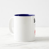 Tasse 2 Couleurs Quelqu'un en Thaïlande m'aime (Devant gauche)