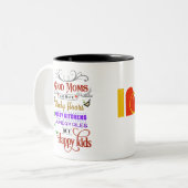 Tasse 2 Couleurs Qu'est-ce qu'une bonne mère ? Cela dépend du point (Devant gauche)