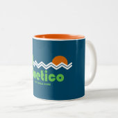 Tasse 2 Couleurs Quetico Provincial Park Retro (Devant droit)