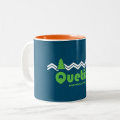 Tasse 2 Couleurs Quetico Provincial Park Retro (Devant gauche)