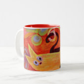 Tasse 2 Couleurs queues et chats (Devant gauche)
