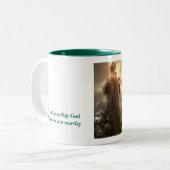 Tasse 2 Couleurs Qui est digne (Devant gauche)