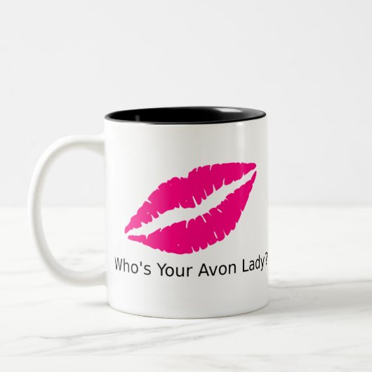 Tasse 2 Couleurs Qui est votre Madame Lips d'Avon (Gauche)