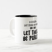 Tasse 2 Couleurs qu'il y ait du pourri (Devant gauche)