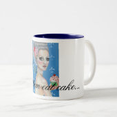 Tasse 2 Couleurs Qu'ils mangent du gâteau (Devant droit)