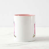Tasse 2 Couleurs Quirky Rose Chirping Oiseau Collectif (Centre)