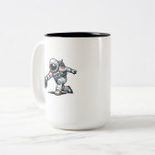 Tasse 2 Couleurs Quirling d'astronaute (Devant gauche)
