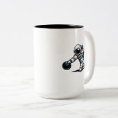 Tasse 2 Couleurs Quirling d'astronaute (Devant droit)