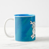 Tasse 2 Couleurs Rabat Ombre Sur Bleu (Gauche)