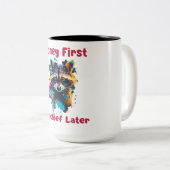 Tasse 2 Couleurs Raccoon (Devant droit)