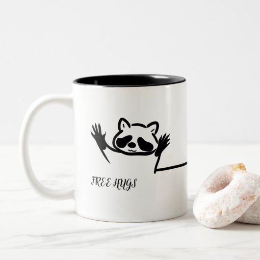 TASSE 2 COULEURS RACCOON DE HUGS GRATUIT (Avec donut)