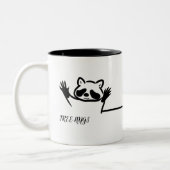 TASSE 2 COULEURS RACCOON DE HUGS GRATUIT (Gauche)