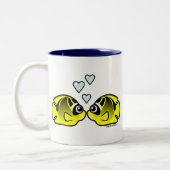 Tasse 2 Couleurs Raccoon Papillon amour (Gauche)