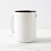 Tasse 2 Couleurs Race de coeur pas (Devant gauche)